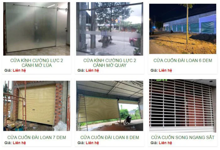 Các sản phẩm mà chúng tôi hiện đang cung cấp